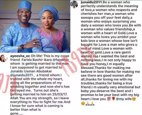 Man Who Recently Married A Lady Who Snatched Him From Her Friend, Speaks (Photo)
